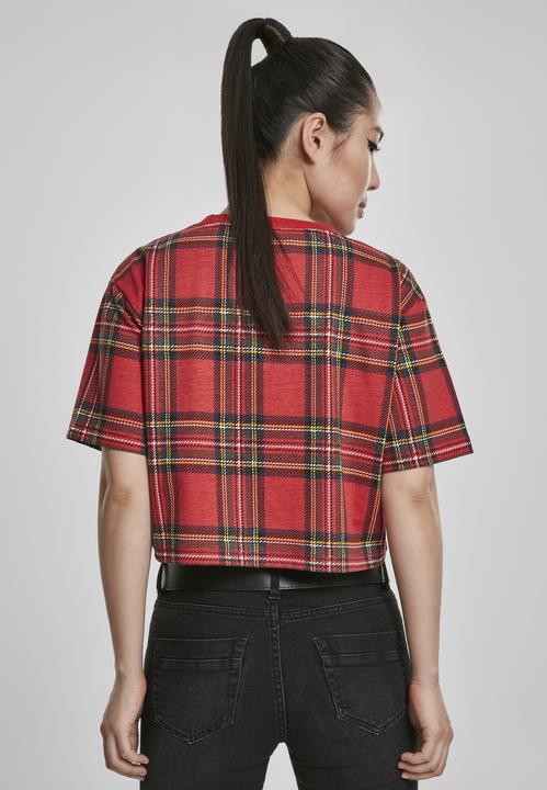 Produktbild Urban Classics Ladies AOP Tartan Short Oversized Tee (XS)