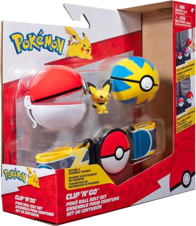 Immagine prodotto Jazwares Pokémon Clip'n'Go Cintura Poké Set Pokéball, Flottball e Pichu