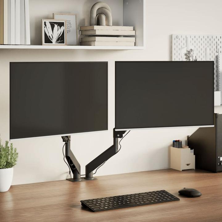 Immagine prodotto VidaXL Braccio per monitor doppio per max 27 pollici VESA 75/100 mm 20 kg (27")
