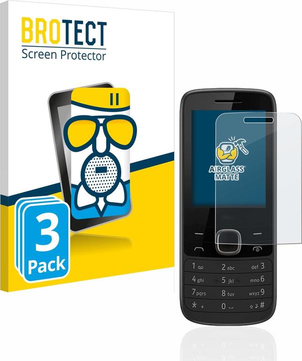 Actual product image BROTECT AirGlass Glass Matte (3 Piece, Nokia 225)