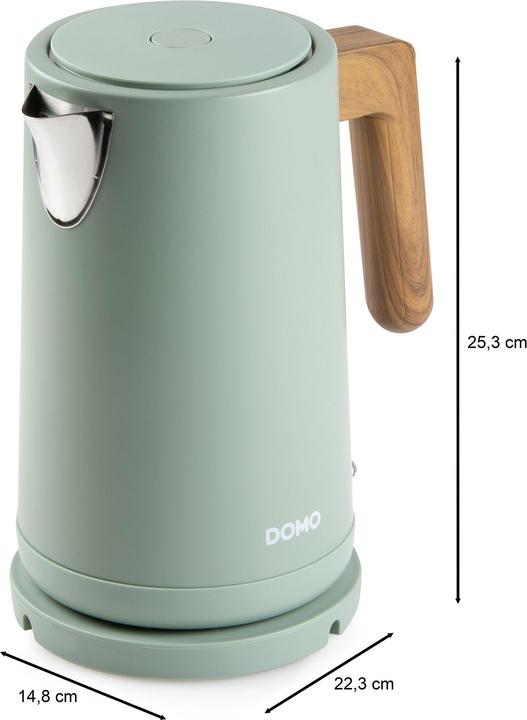 Image du produit Domo DO 9282 WK Wasserkocher 1,7L 2200W matt grün (1.70 l)