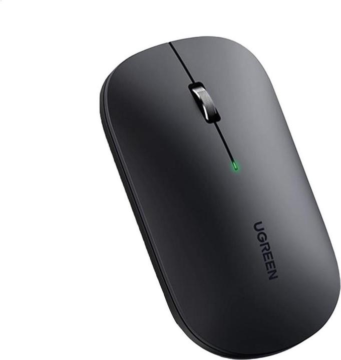 Produktbild Ugreen Kabellose Maus, 4000DPI, 2.4GHz WiFi + Bluetooth - Schwarz
