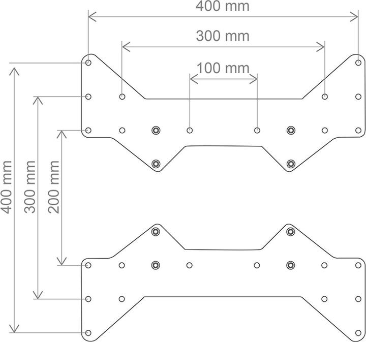 Image du produit Hagor KIT D'ADAPTATION VESA 400 (Platines de montage / d'adaption)