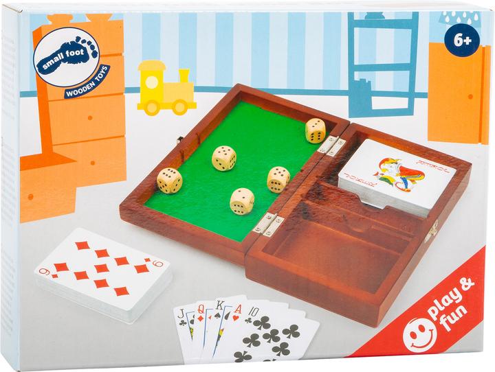 Produktbild small foot Spielbox Karten und Würfel (Deutsch)