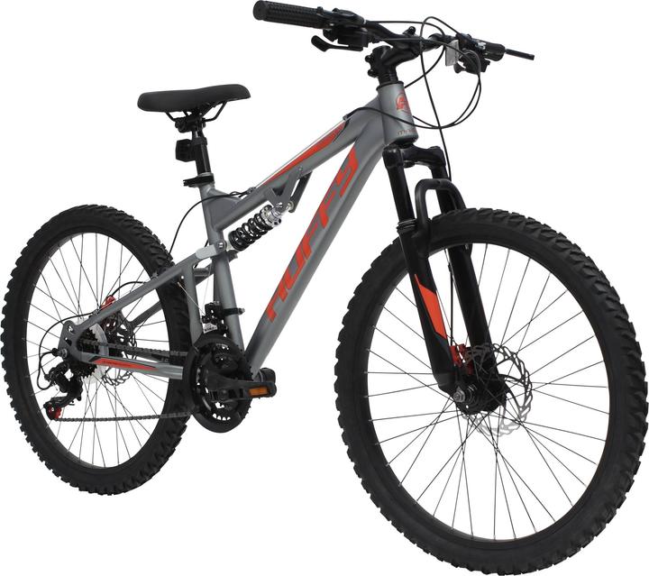 Productafbeelding ‎Huffy Merk Mountain dviratis, 24 colių, Mattas Pilkasis (24")