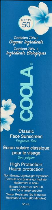 Immagine prodotto Coola Suncare Classic Lotion Fragrance Free (Crema solare viso, SPF 50, 50 ml, 50 g)