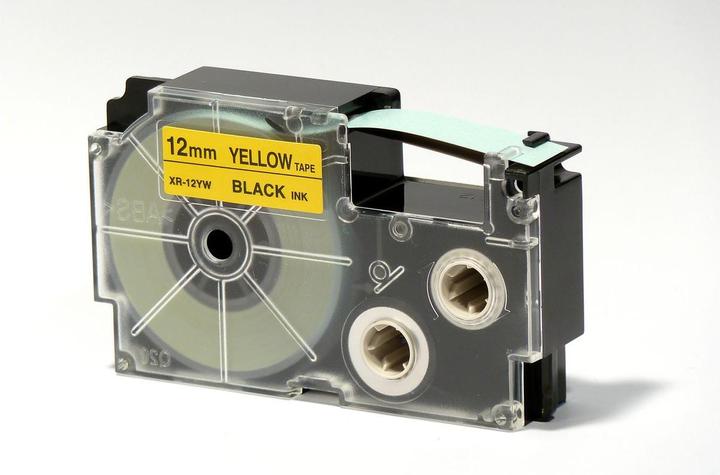 Actual product image Casio Writing tape XR (1.20 cm, Yellow, Black)