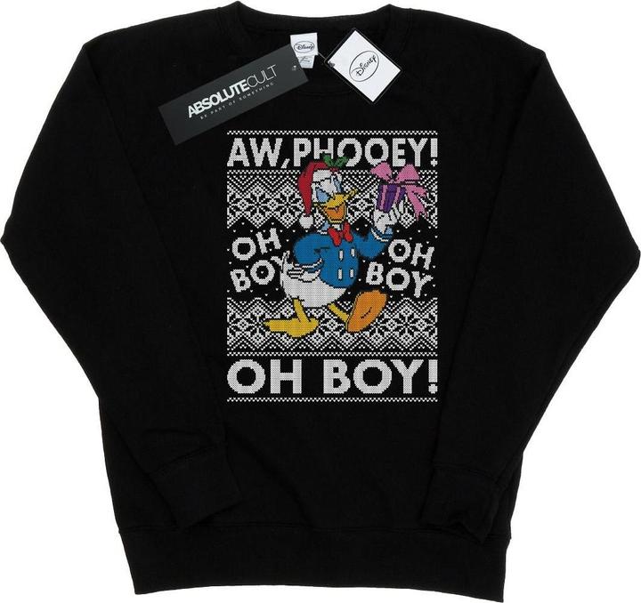 Disney Donald Duck Christmas Fair Isle Sweatshirt (S)