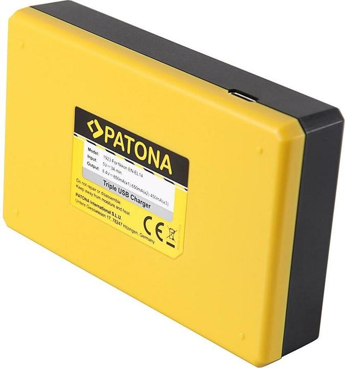 Actual product image Patona Triple Charger Nikon EN-EL14 (Camera battery charger)
