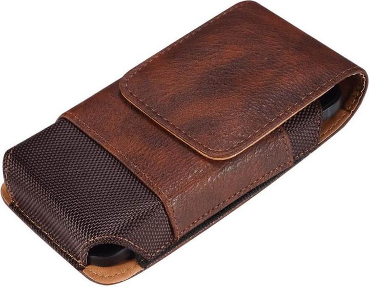 Produktbild Cover-Discount Nylon - Leder Gurttasche mit Kartenfach braun / L