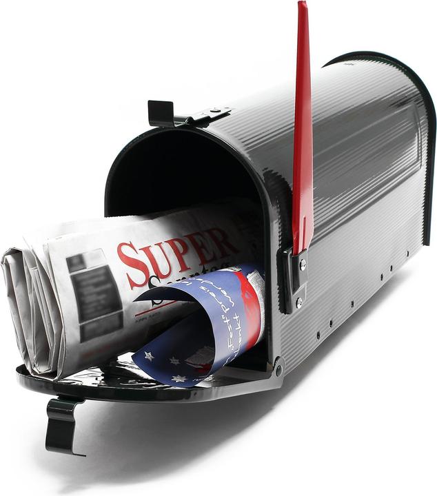 Produktbild Wiltec US Mailbox 180x220x480mm amerikanischer Briefkasten Fahne Stahl