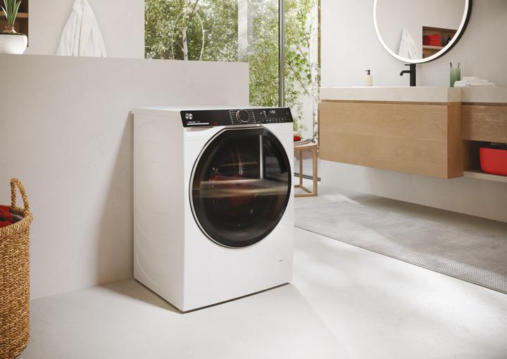 Actual product image Hoover H-WASH 700 H7W 610MBC-S front loading washing machine 10 kg 1600 rpm White (10 kg, Left, EU plug)