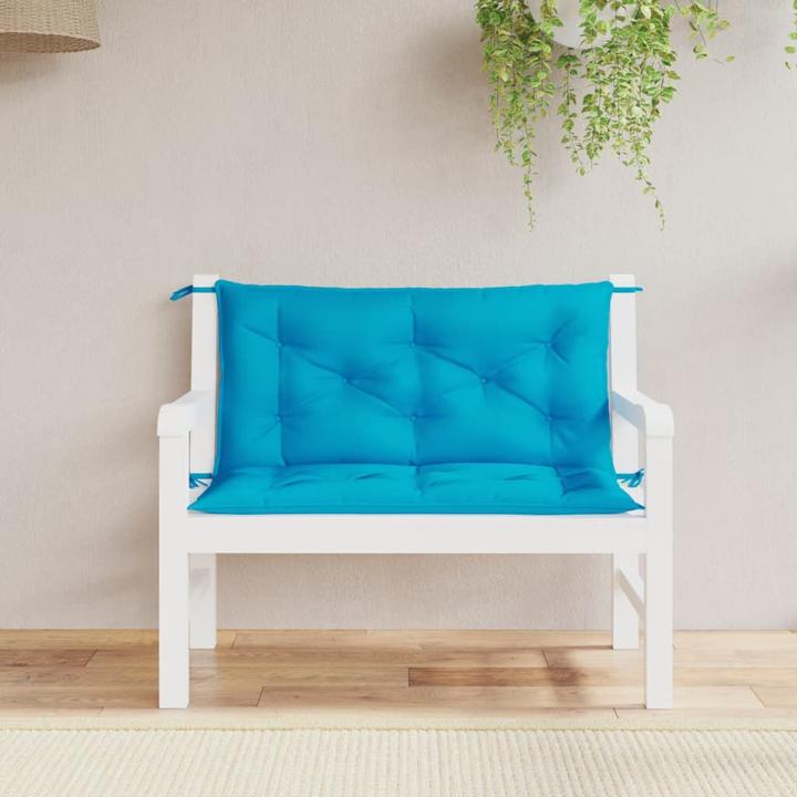 Actual product image VidaXL Garden bench cushions 2 pcs. O x ford fabric (100 x 50 x 7 cm)