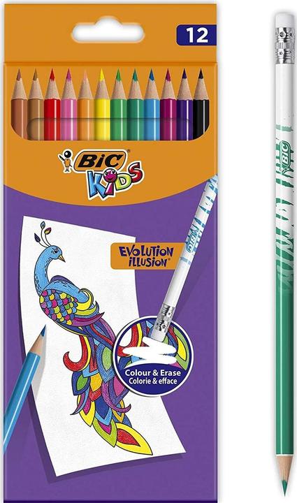 Produktbild Bic Kids Evolution löschbare Buntstifte (Sortiert, 12 x)