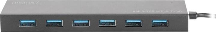 Immagine prodotto Digitus Hub 7 porte USB 3.0 SuperSpeed, alimentatore, alluminio HQ (USB-A, 7 Porti)