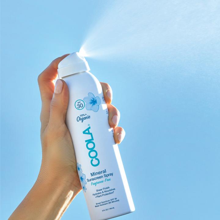 Actual product image Coola Suncare Mineral Body Organic Sunscreen Spray - Fragrance Free (Sun spray, SPF 30, 148 ml)