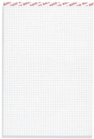 Elco Notizblock (A6, Kariert, Kein Einband)