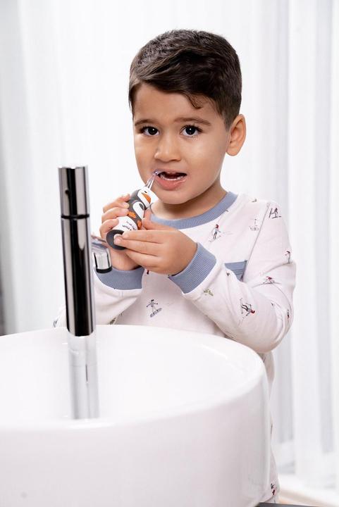 Image du produit Brush-Baby Brosse à dents électrique rechargeable Pingouin (Brosse à dents sonique)