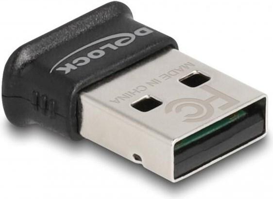 Actual product image Delock USB Bluetooth 5.0 Adapter Class 1 in Micro Design (Transmitter & Receiver)