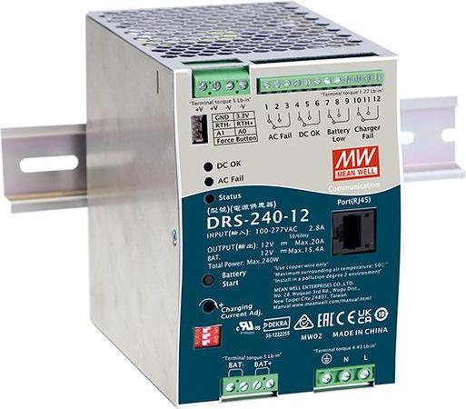 Actual product image MeanWell Power supply unit for DIN rail, 92%, 36V, 6.6A, 240W, adjustable