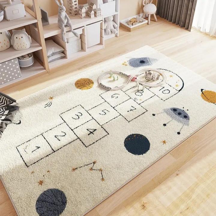 Milkii Himmel-und-Hölle Spielteppich, Universum (200x100cm) (200 x 100 cm)