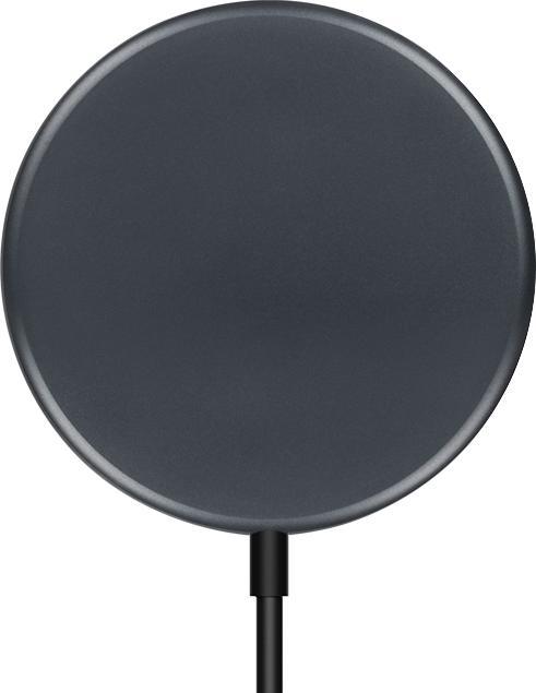 Actual product image Crong MagSpot Wireless Charger - Aluminiowa ładowarka MagSafe 15W (Graphite) (15 W)