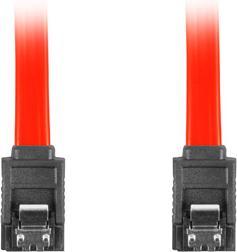 Actual product image Lanberg CA-SASA-14CC-0030-R, 0.3 m, SATA III, SATA 7-pin, SATA 7-pin, Female/Female, Red