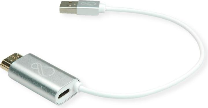 Actual product image Bachmann Ochno Adapter HDMI to USB-C and USB-A - Adapter - Digital/Data (DC connector 4.5 mm, 25 cm)