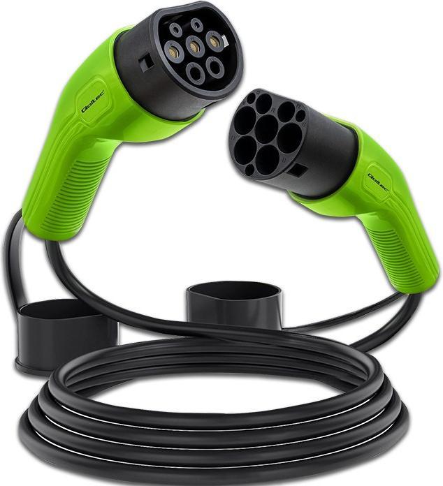 Produktbild Qoltec 52473 EV-Kabel Typ 2 (11 kW, 16 A, 5 m)