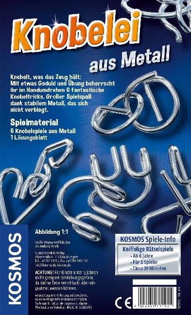 Produktbild Kosmos Knobelei aus Metall (Deutsch)