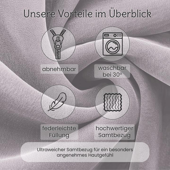 Immagine prodotto Bestschlaf Multifunktions-Körperkissen, Schwangerschaftskissen in U Form, Stillkissen mit abnehmbarem und