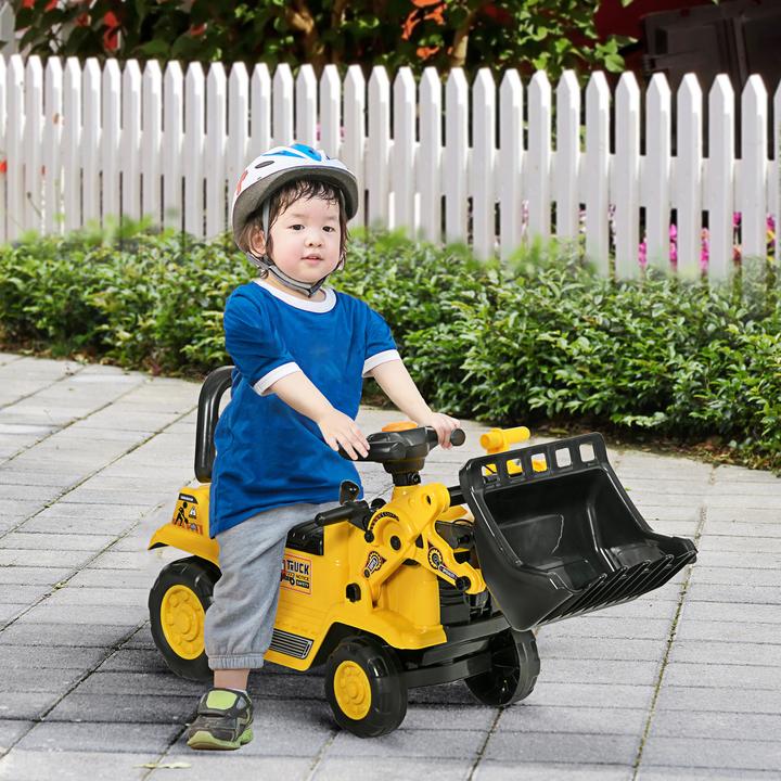 Image du produit Homcom Tracteur à pédales avec espace de rangement