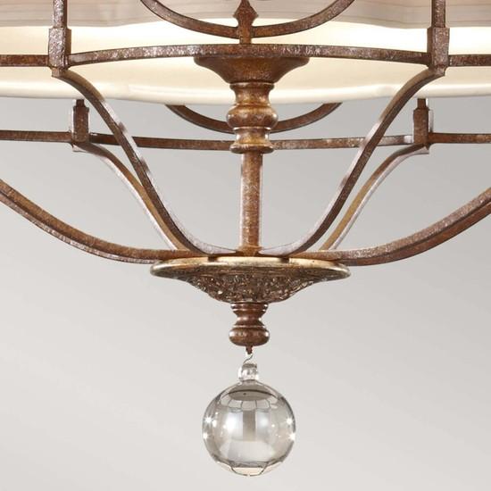 Produktbild Elstead Lighting Marcella Hängeleuchte E27 3-fach Britische Bronze, oxidierte Bronze (E27)