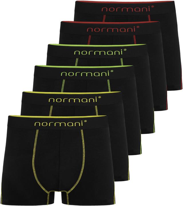 Image du produit Normani 6x Herren Baumwoll-Boxershorts (M, paquet de 6)