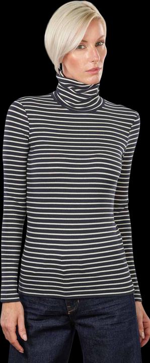 Marc O'Polo Long Sleeve T-Shirt Turtle Neck Multi/Deep Blue