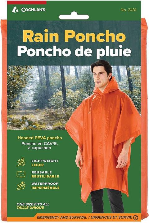 Actual product image Outdoor Spirit Rain poncho adults (One size)