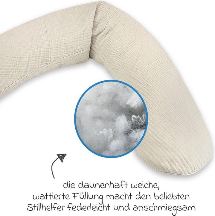 Produktbild Theraline Stillkissen "Das Original" mit Polyester Hohlfaser Füllung inkl. Bezug 190 cm (190 cm)
