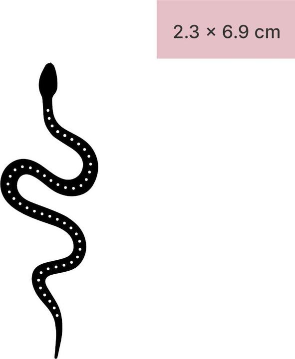 Produktbild minink Temporäres Tattoo – Schlange mit Punkten