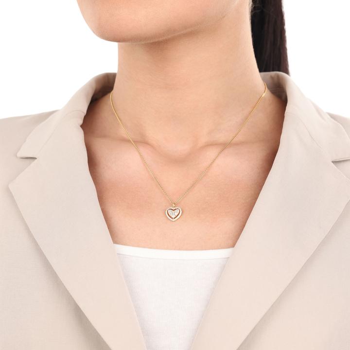 Produktbild Amor Anhänger für Damen, 925 Sterling Silber, Zirkonia synth. | Herz (Silber 925)