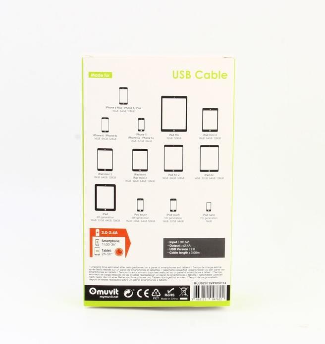Productafbeelding Muvit USB-Lichtslang 3m Door Baltas (3 m, USB 2.0)