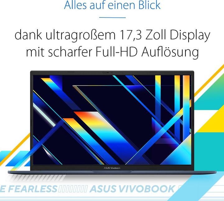 Immagine prodotto ASUS VivoBook 17 (17.30", Intel Core 5 120U, 16 GB, 1000 GB, DE)