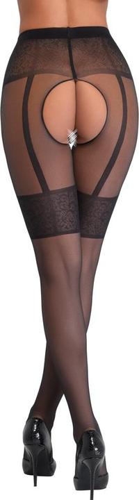 Actual product image Cottelli Collection Crotchless pantyhose (3)
