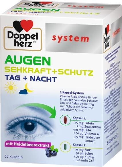 Doppelherz system AUGEN SEHKRAFT + SCHUTZ, 60 St. Kapseln (60 Stück, Kapseln)