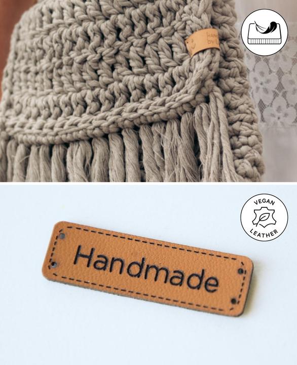 Produktbild Lalana Anhänger Label Fait main 4.3 x 1.3 cm, 10 Stück (Kunststoff)