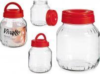 Produktbild Vivalto Glasgefäss 1,7l roter Deckel (1.70 l)