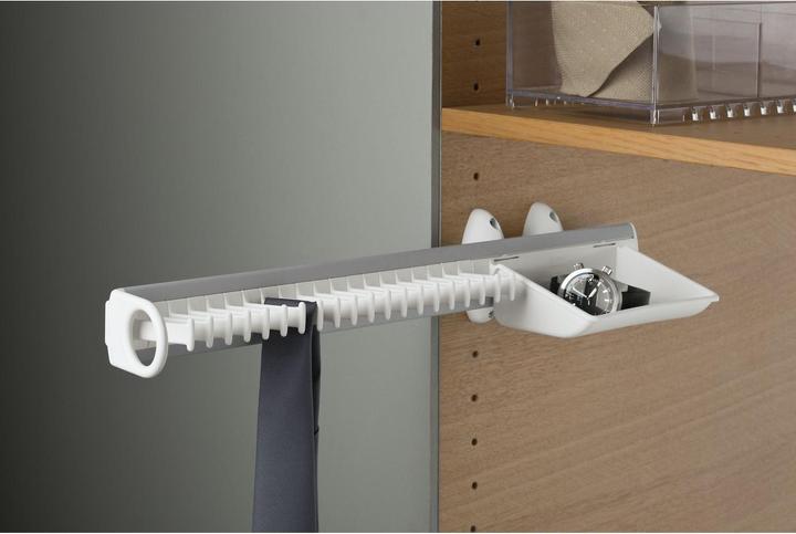 Produktbild Servetto Self System Krawattenhalter Modell B Aluminium/Kunststoff weiss