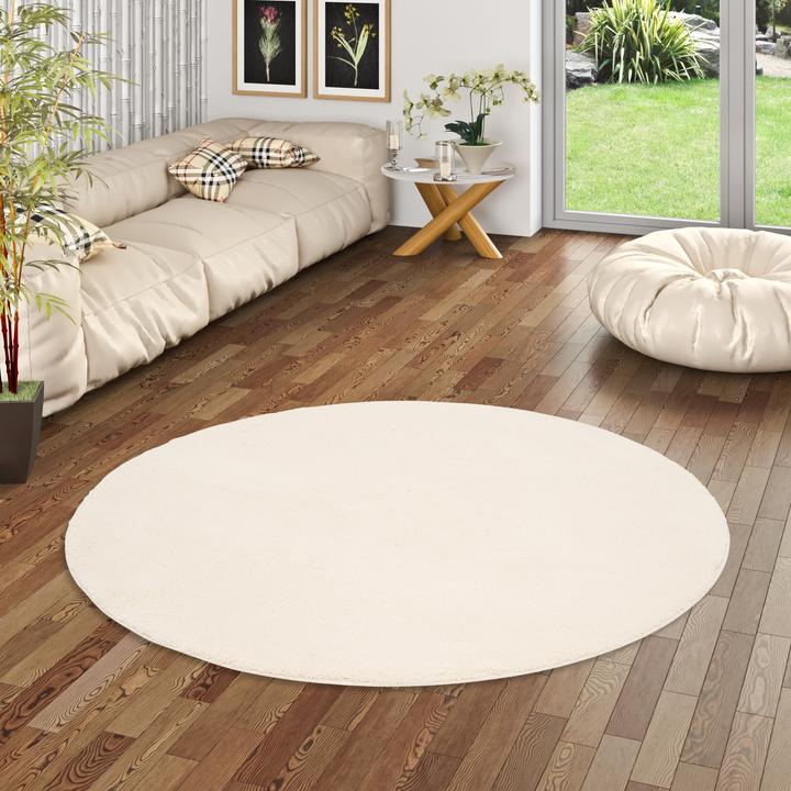 Actual product image Pergamon Luxus Super Soft Hochflor Langflor Teppich Silky Rund (160 x 160 cm)