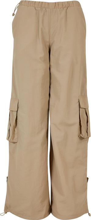 Urban Classics Ladies Wide Crinkle Nylon Cargo Pants