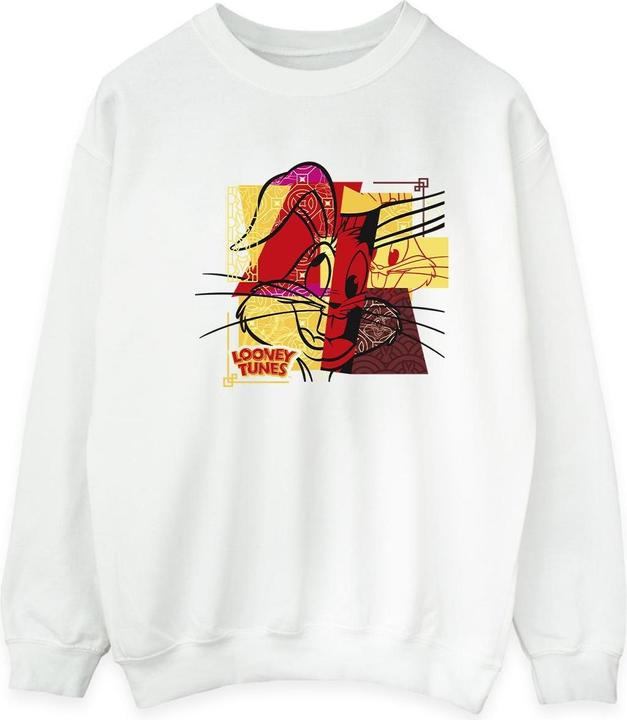 Actual product image Looney Tunes Mens Bugs Bunny Rabbit New Year Sweatshirt (M)