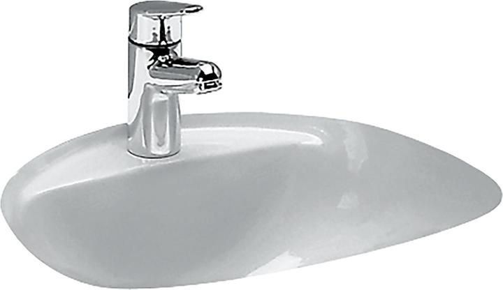 Image du produit Laufen Bijou lavabo encastré, par le bas, avec plage de robinetterie, 1 trou pour robinetterie, ave (455 mm, 520 mm)